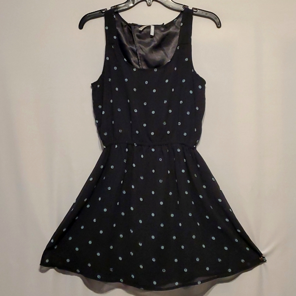 ☆HOST PICK☆ Oneill Dress Size Small black w blue polks dots